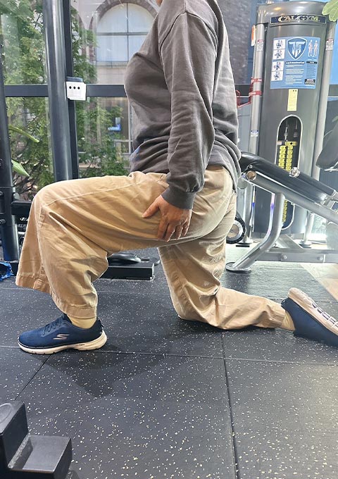 ランジ開始前